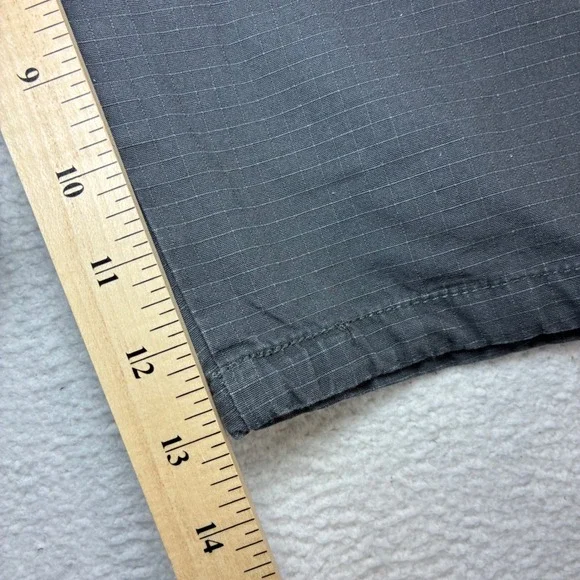 Y2K Southpole Baggy Cargo Shorts Men 34x13 Gray Ripstop Drawstring Utility Gorp - Picture 6 of 7